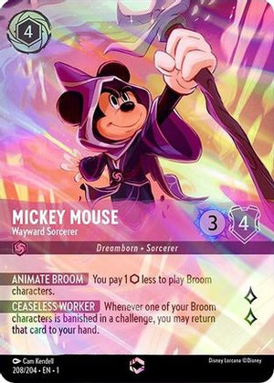 Mickey Mouse - Wayward Sorcerer (Enchanted) (208/204) - The First Chapter Holofoil