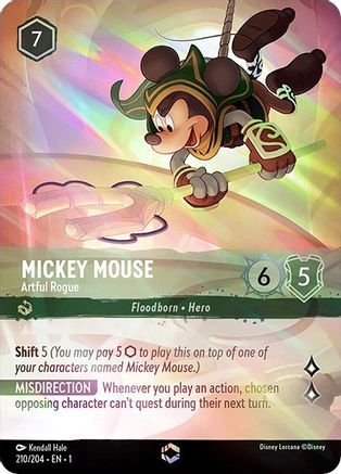 Mickey Mouse - Artful Rogue (Enchanted) (210/204) - The First Chapter Holofoil