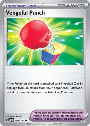 Vengeful Punch 197 - SV03 Obsidian Flames Reverse Holofoil - Poke-Collect