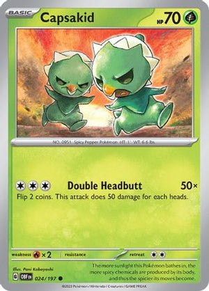 Capsakid 24 - SV03 Obsidian Flames Reverse Holofoil