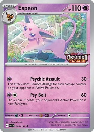 Espeon (Best Buy Exclusive) 86 - SV Scarlet & Violet Promo Cards Holofoil - Poke-Collect