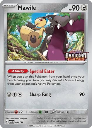 Mawile - 039 (Prerelease) [Staff] 39 - SV Scarlet & Violet Promo Cards Holofoil - Poke-Collect