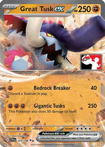 Great Tusk ex 123 - Prize Pack Series Cards Holofoil - Poke-Collect