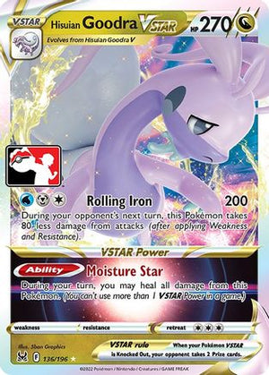 Hisuian Goodra VSTAR 136 - Prize Pack Series Three Holofoil - Poke-Collect