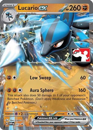 Lucario ex 17 - Prize Pack Series Three Holofoil - Poke-Collect