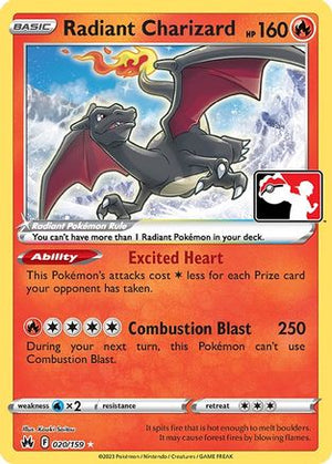 Radiant Charizard 20 - Prize Pack Series Three Holofoil - Poke-Collect
