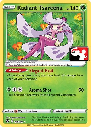 Radiant Tsareena 16 - Prize Pack Series Cards Holofoil - Poke-Collect