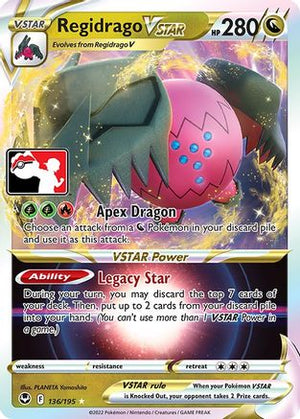Regidrago VSTAR 136 - Prize Pack Series Three Holofoil - Poke-Collect