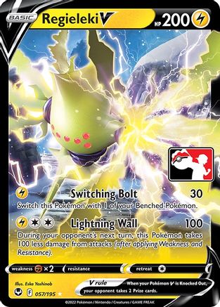 Regieleki V 57 - Prize Pack Series Three Holofoil - Poke-Collect