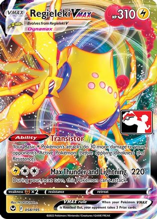Regieleki VMAX 58 - Prize Pack Series Three Holofoil - Poke-Collect