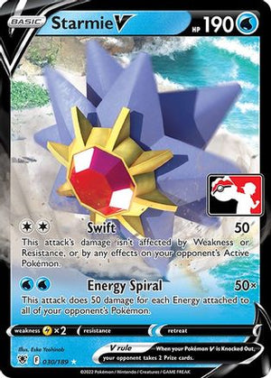 Starmie V 30 - Prize Pack Series Three Holofoil - Poke-Collect
