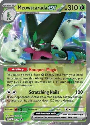 Meowscarada ex - 033 33 - SV Scarlet & Violet Promo Cards Holofoil - Poke-Collect