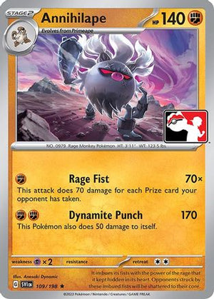 Annihilape 109 - Prize Pack Series Three Holofoil - Poke-Collect
