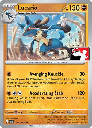 Lucario 114 - Prize Pack Series Three - Poke-Collect