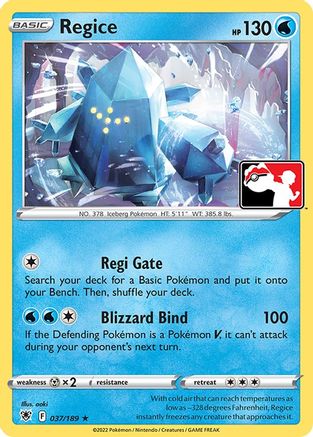 Regice 37 - Prize Pack Series Three - Poke-Collect