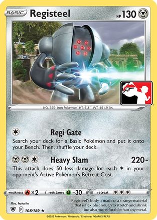 Registeel 108 - Prize Pack Series Cards - Poke-Collect