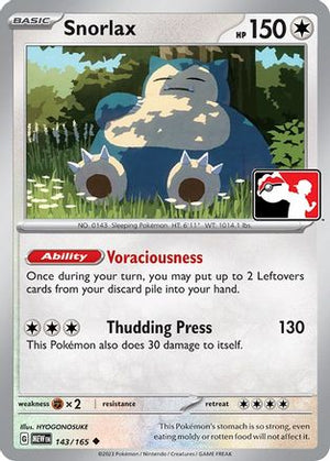 Snorlax 143 - Prize Pack Series Three - Poke-Collect