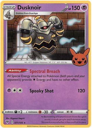 Dusknoir 71 - Trick or Trade BOOster Bundle 2023 Holofoil - Poke-Collect