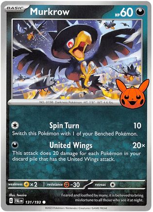 Murkrow 131 - Trick or Trade BOOster Bundle 2023 - Poke-Collect