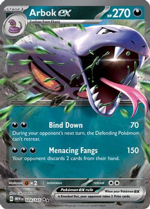 Arbok ex - 024/165 24 - SV Scarlet & Violet 151 Holofoil