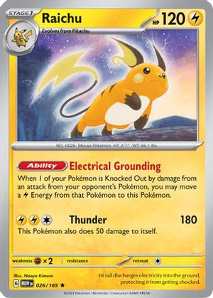 Raichu 26 - SV Scarlet and Violet 151 Reverse Holofoil