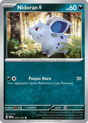 Nidoran F 29 - SV Scarlet and Violet 151 Reverse Holofoil - Poke-Collect