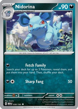 Nidorina 30 - SV Scarlet and Violet 151 Reverse Holofoil - Poke-Collect