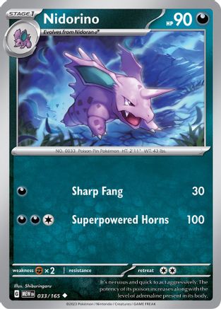 Nidorino 33 - SV Scarlet & Violet 151 - Poke-Collect