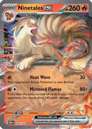 Ninetales ex - 038/165 38 - SV Scarlet and Violet 151 Holofoil