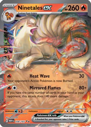 Ninetales ex - 038/165 38 - SV Scarlet & Violet 151 Holofoil - Poke-Collect