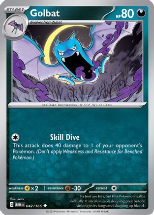 Golbat 42 - SV Scarlet & Violet 151 Reverse Holofoil - Poke-Collect