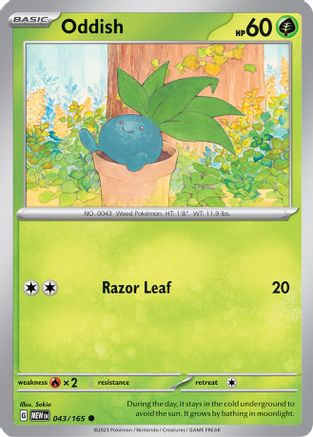 Oddish 43 - SV Scarlet and Violet 151 - Poke-Collect