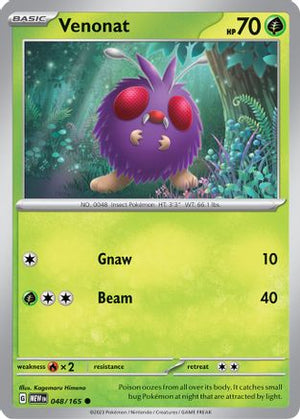 Venonat 48 - SV Scarlet and Violet 151 Reverse Holofoil - Poke-Collect