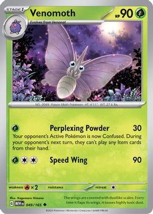 Venomoth 49 - SV Scarlet and Violet 151