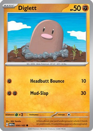 Diglett 50 - SV Scarlet and Violet 151 Reverse Holofoil