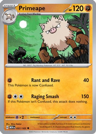 Primeape 57 - SV Scarlet & Violet 151 - Poke-Collect