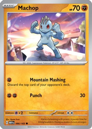 Machop 66 - SV Scarlet & Violet 151 Reverse Holofoil - Poke-Collect