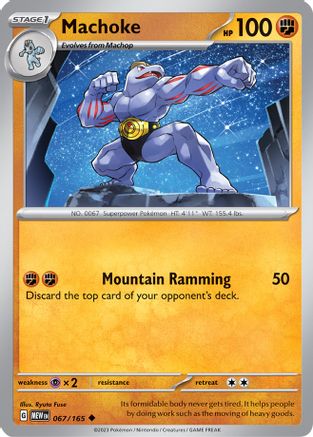Machoke - 067/165 67 - SV Scarlet & Violet 151 Reverse Holofoil - Poke-Collect