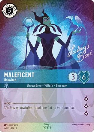 Maleficent - Uninvited (Alternate Art) (22) - Disney100 Promos Holofoil