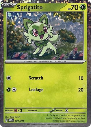 Sprigatito 1 - McDonalds Promos 2023 Holofoil - Poke-Collect