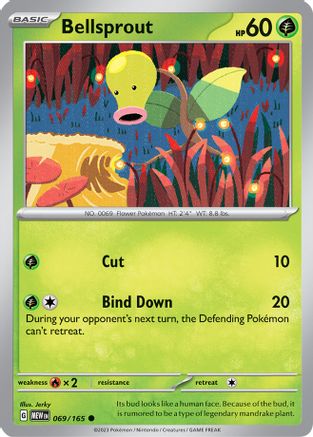Bellsprout 69 - SV Scarlet & Violet 151 Reverse Holofoil - Poke-Collect