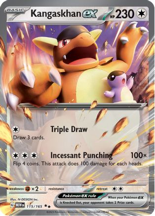 Kangaskhan ex - 115/165 115 - SV Scarlet and Violet 151 Holofoil