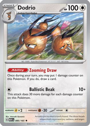 Dodrio 85 - SV Scarlet and Violet 151 Holofoil - Poke-Collect