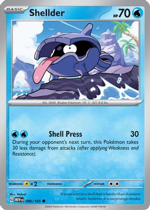 Shellder 90 - SV Scarlet and Violet 151 Reverse Holofoil - Poke-Collect