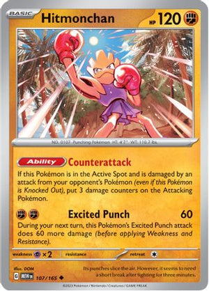Hitmonchan 107 - SV Scarlet & Violet 151 - Poke-Collect