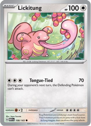 Lickitung 108 - SV Scarlet and Violet 151 - Poke-Collect