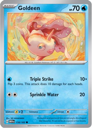 Goldeen 118 - SV Scarlet & Violet 151 Reverse Holofoil - Poke-Collect