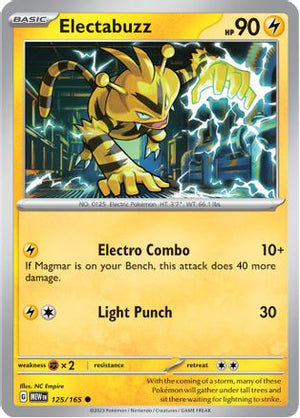 Electabuzz 125 - SV Scarlet and Violet 151 Reverse Holofoil - Poke-Collect