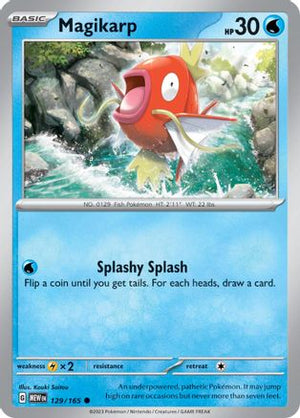 Magikarp 129 - SV Scarlet and Violet 151 Reverse Holofoil - Poke-Collect