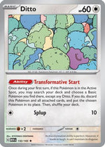 Ditto 132 - SV Scarlet & Violet 151 Reverse Holofoil - Poke-Collect
